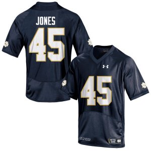 Notre Dame Fighting Irish Men's Jonathan Jones #45 Navy Blue Under Armour Authentic Stitched College NCAA Football Jersey OLX4499HW